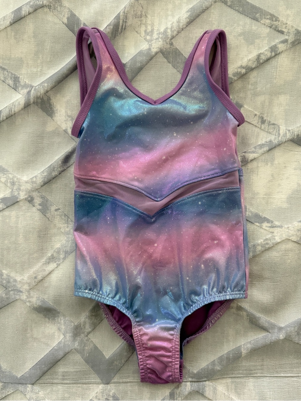 Cat & Jack purple and blue 3T gymnastics leotard.  Like new, never worn